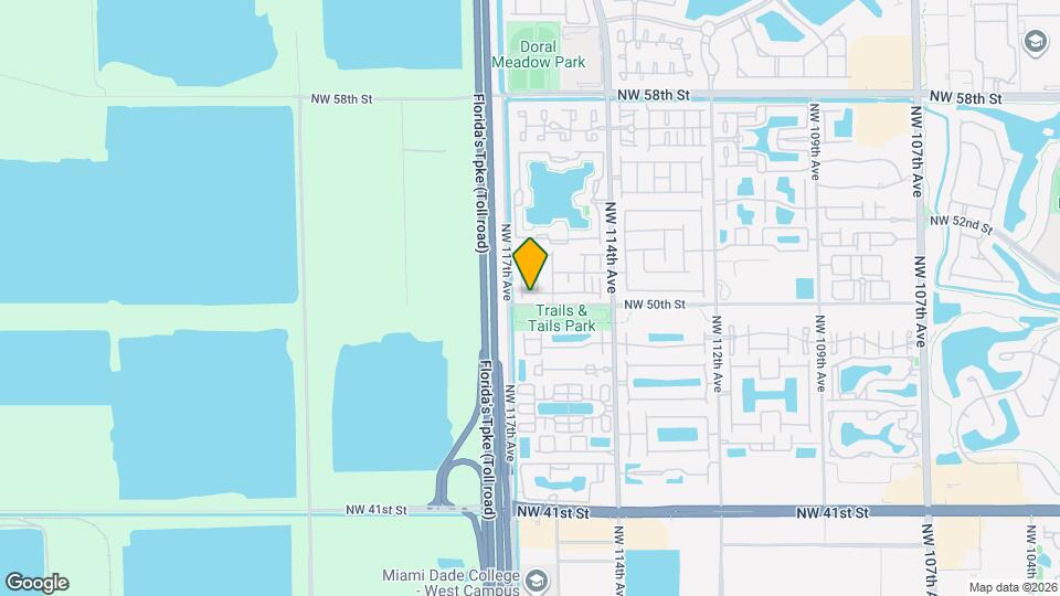 11612 NW 50th Terrace Map and Location Details