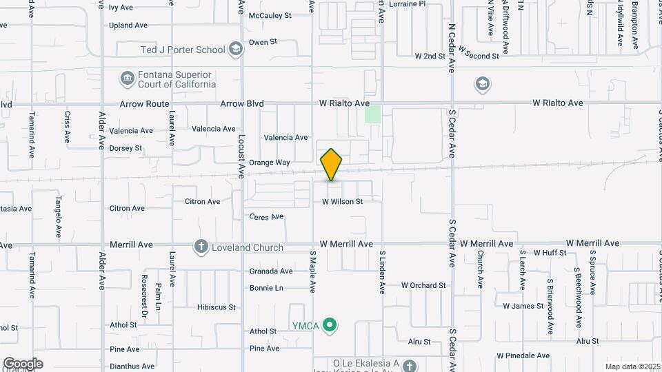 349 S Ashford Ave Map and Location Details