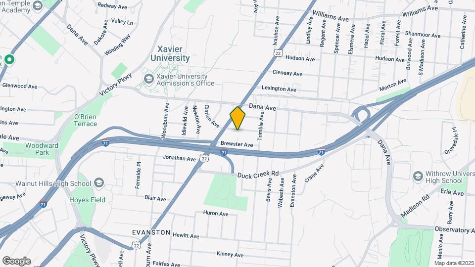 1825 Clarion Ave Map and Location Details