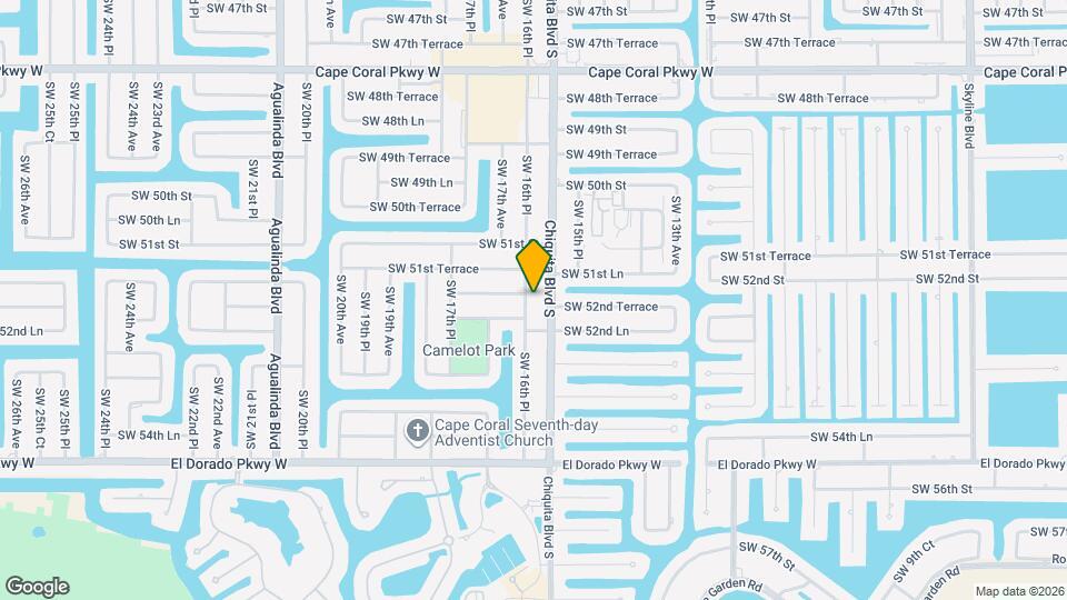 5215 SW 16th Pl Map and Location Details