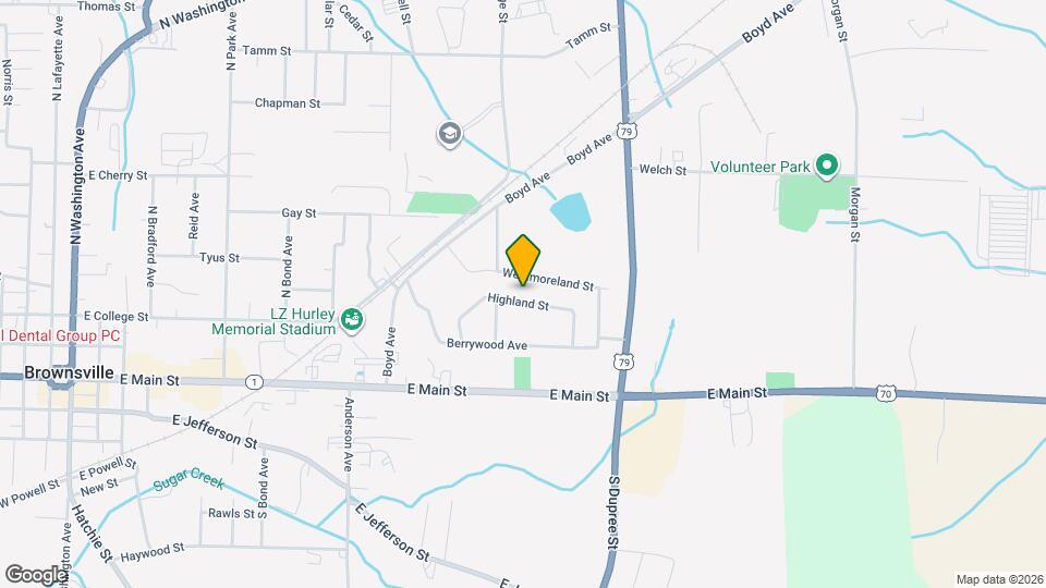 1107 Highland St Map and Location Details