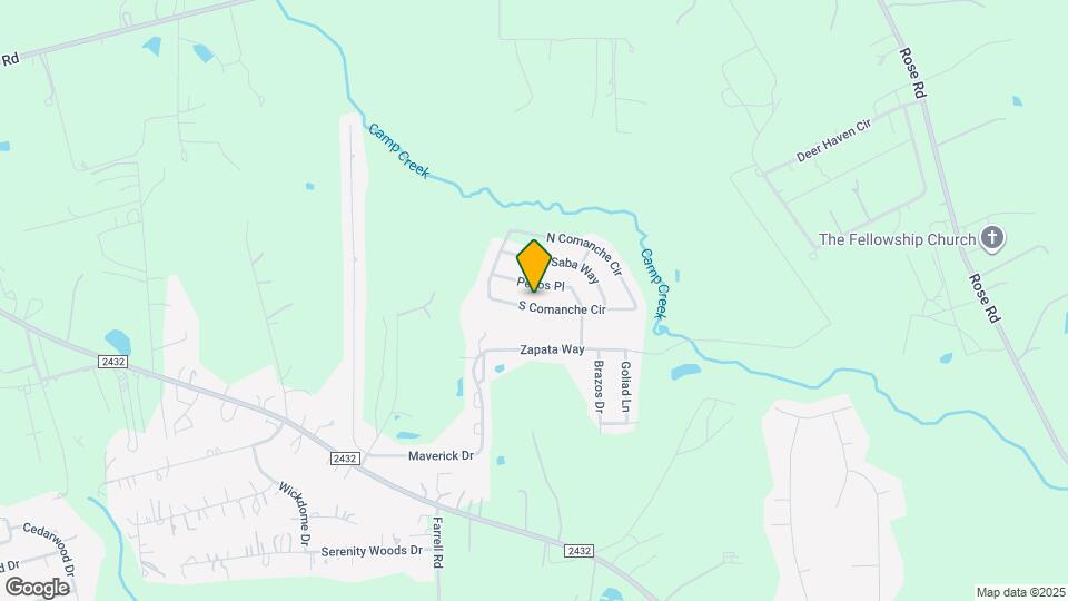 9023 S Comanche Cir Map and Location Details