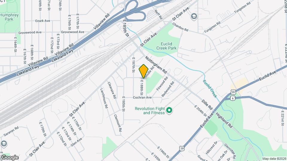 1333 E 188th St Map and Location Details