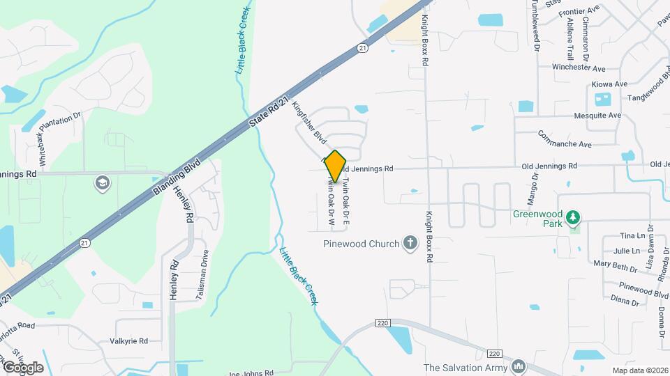 1597 Twin Oak Dr W Map and Location Details