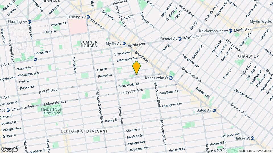 1041-1047 Dekalb Ave Mapa y Detalles de la Ubicación