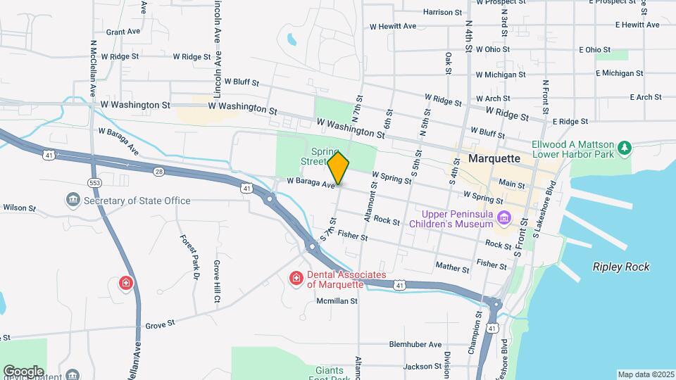 617 W Baraga Ave Map and Location Details