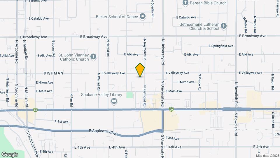 301 N Raymond Rd Map and Location Details