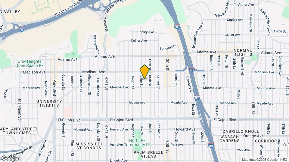 4533 Idaho St Map and Location Details
