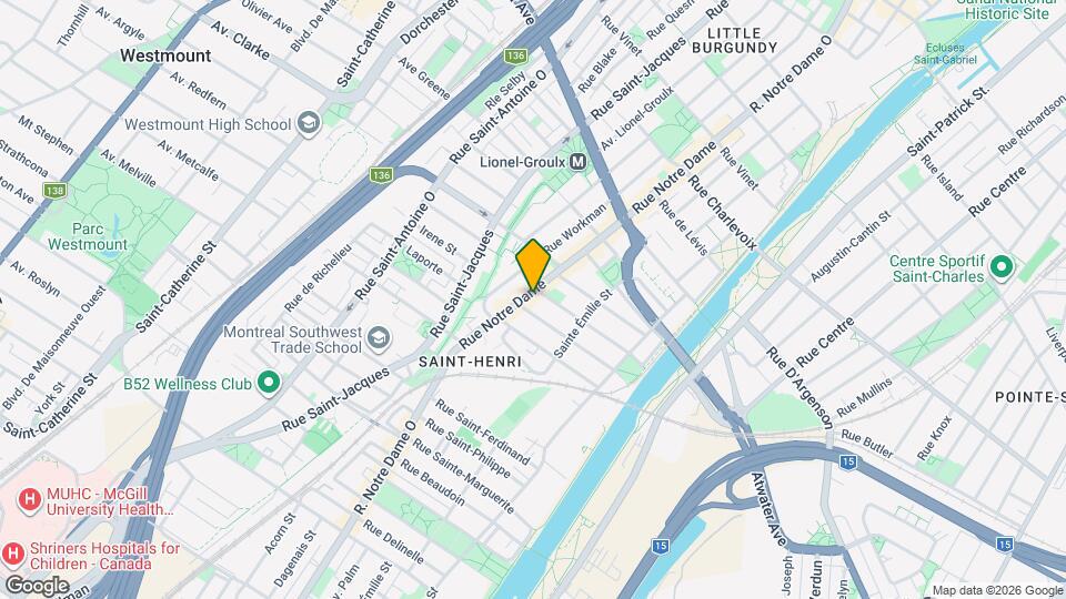 3728 Notre-Dame Rue O Map and Location Details