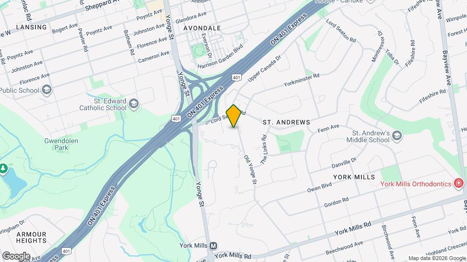 28 Upper Canada Dr Map and Location Details