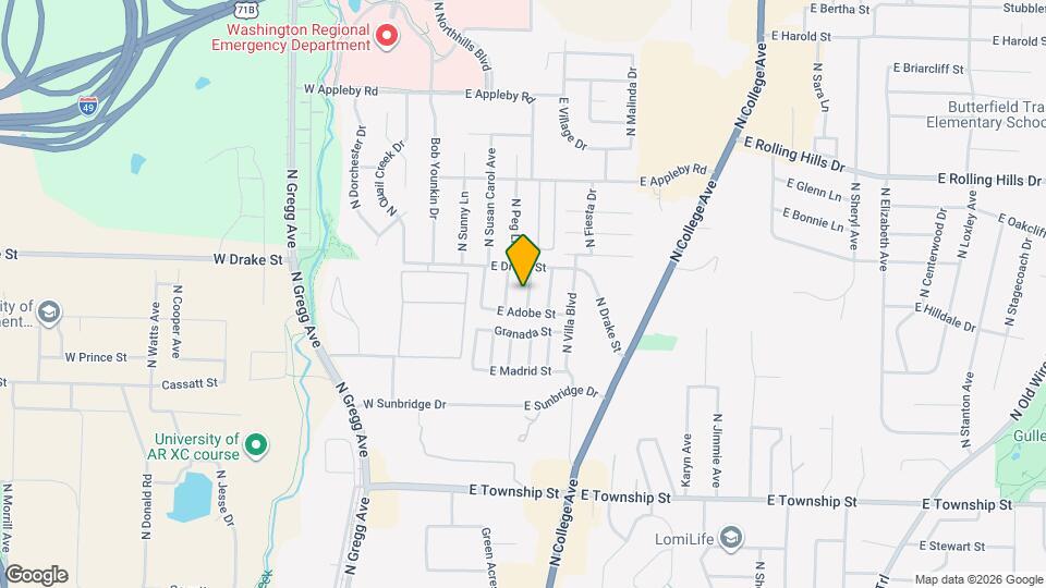 2729 N Sierra Ave Map and Location Details