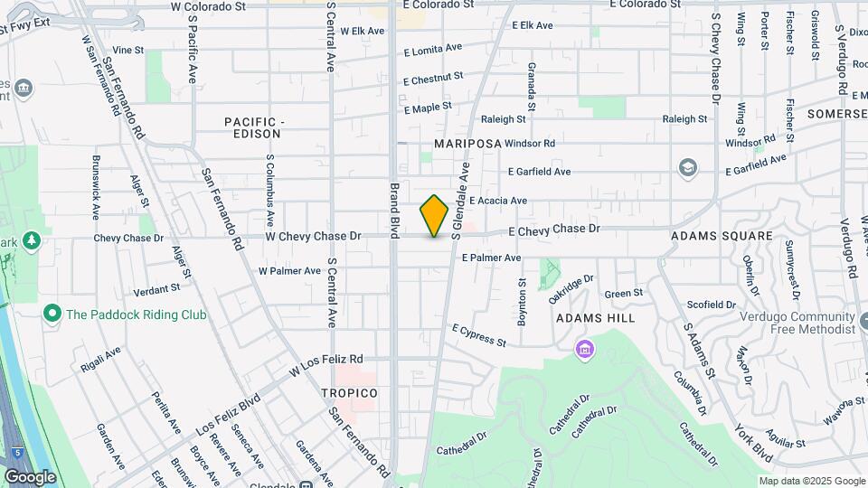 214 E Chevy Chase Dr Map and Location Details