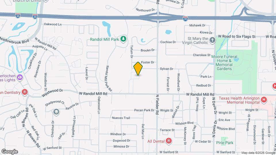 1705 Park Vista Dr Map and Location Details