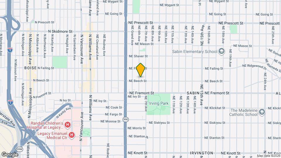 603 NE Beech St Mapa y Detalles de la Ubicación