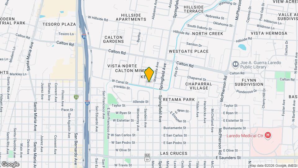 206 E Canal St Map and Location Details