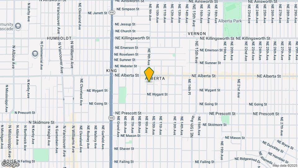 4908 NE 9th Ave Map and Location Details