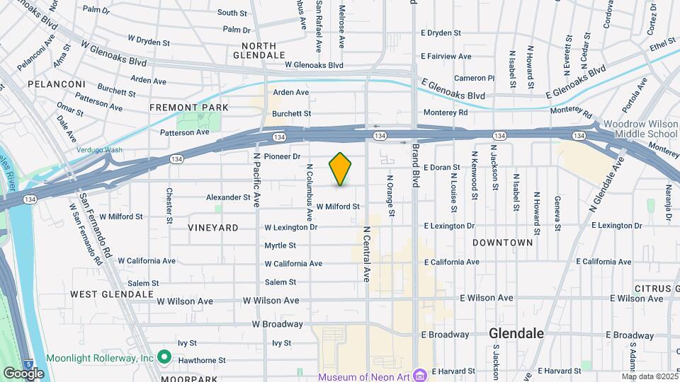 334 W Doran St Map and Location Details