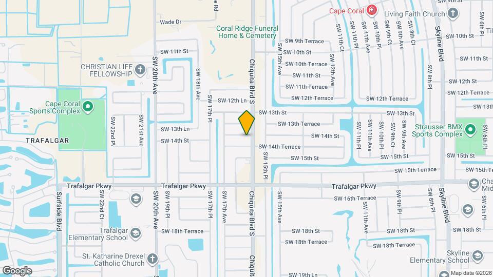 1606 SW 14th St Map and Location Details
