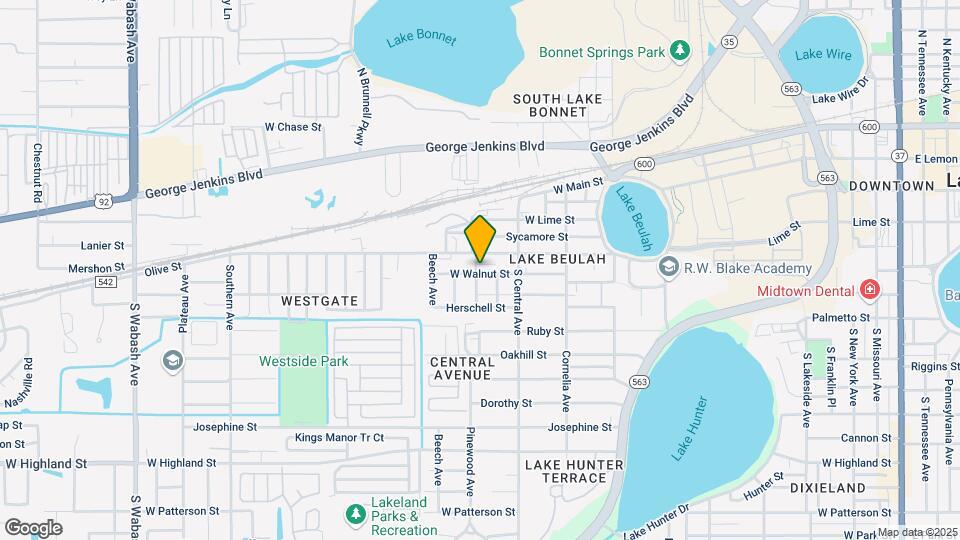 1233 W Walnut St Map and Location Details