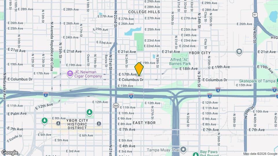2506 1/2 E Columbus Dr Map and Location Details