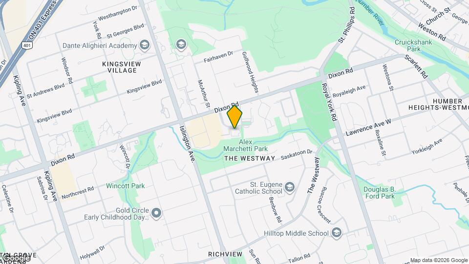 34 Dixington Cres Map and Location Details
