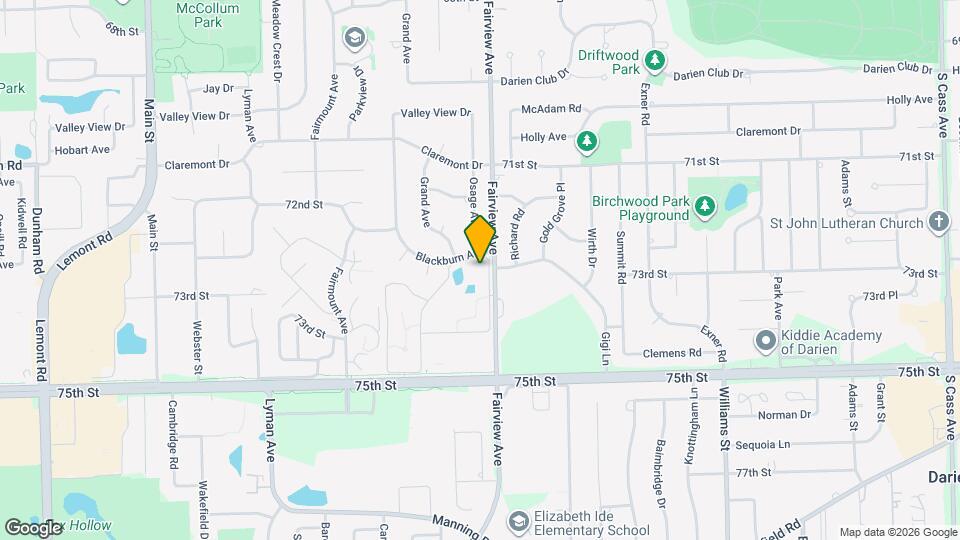 7300 Fairview Ave Mapa y Detalles de la Ubicación