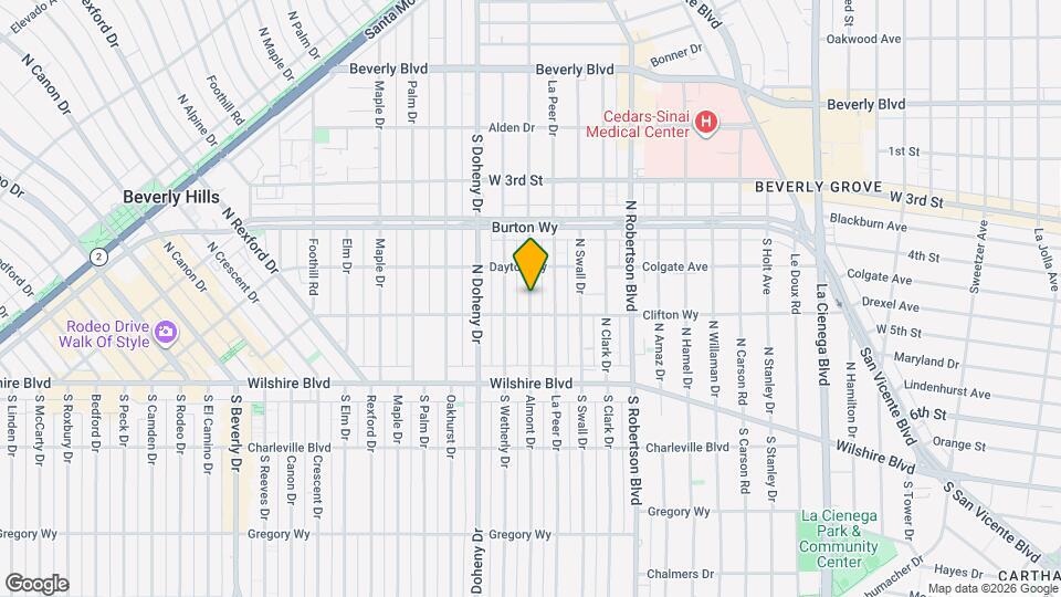 223 N Almont Dr Map and Location Details