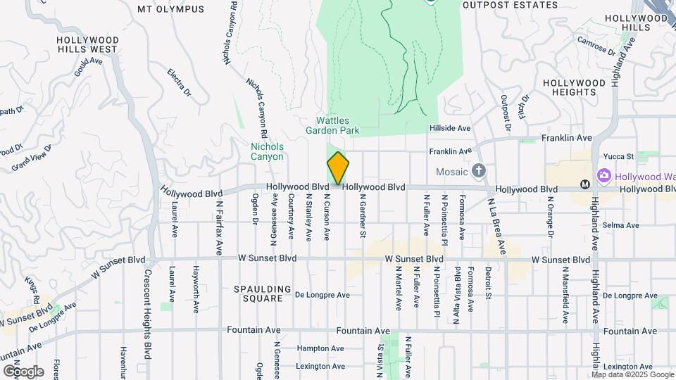 7560 Hollywood Blvd, Unit #101 Map and Location Details
