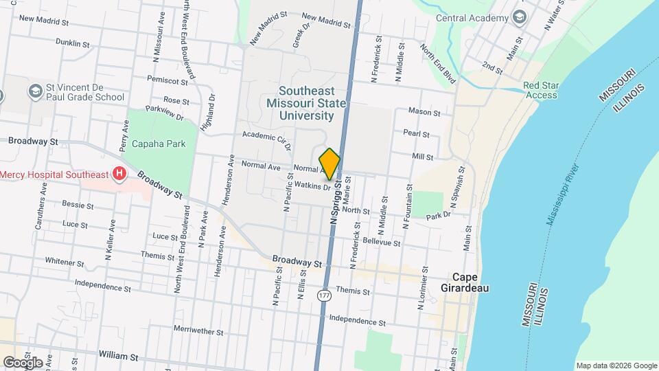 720 Watkins Dr, Unit 1 Map and Location Details
