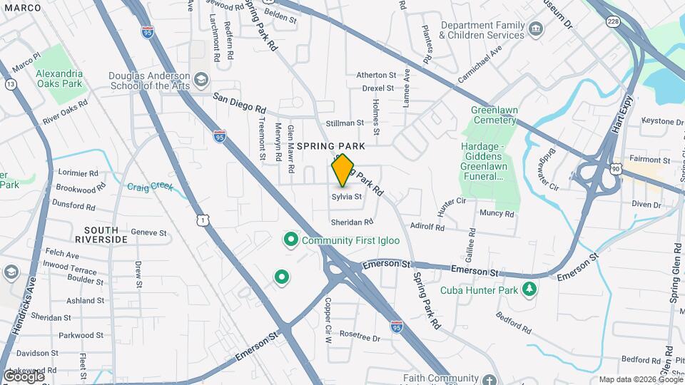 3331 Sylvia St Map and Location Details