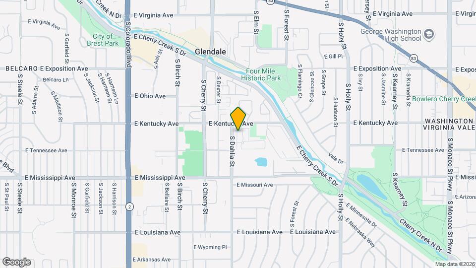 4816 E Kentucky Ave, Unit F Map and Location Details