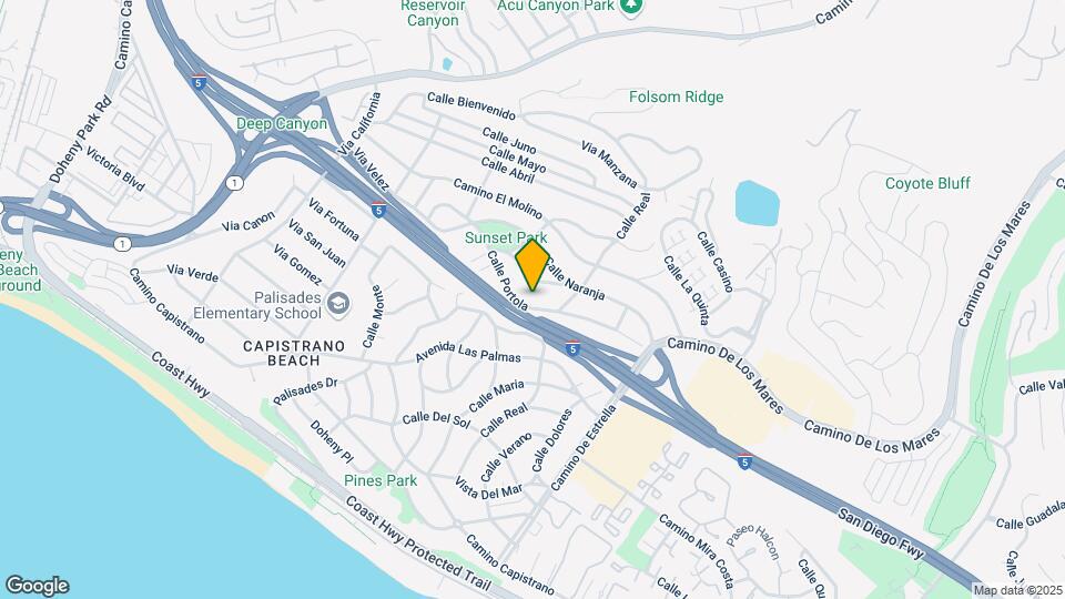 Dana Point Oasis Mapa y Detalles de la Ubicación