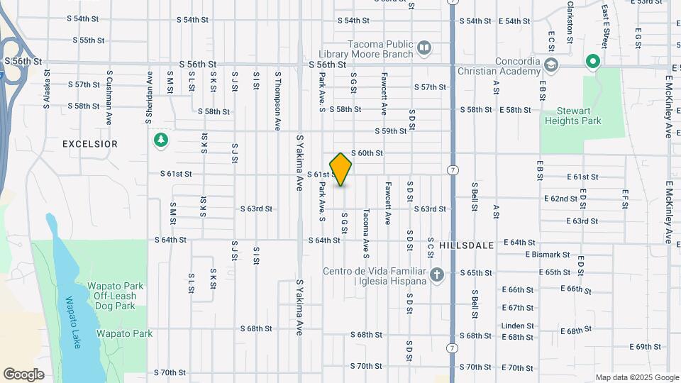 6118 S G St Map and Location Details