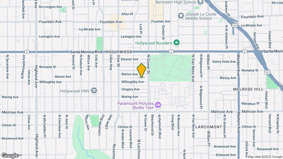 5827 Willoughby Ave Map and Location Details