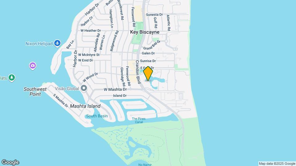 733 Crandon Blvd Map and Location Details