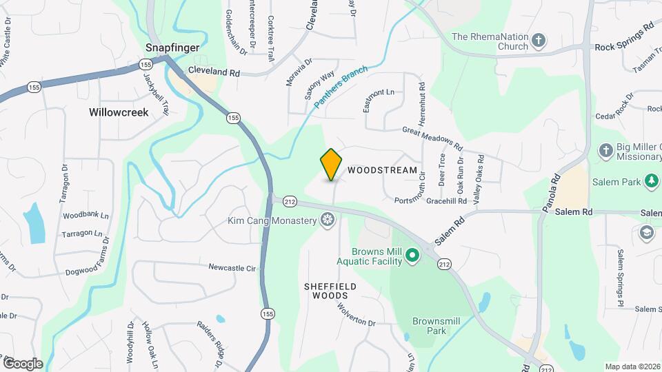 3516 Framingham Dr Map and Location Details