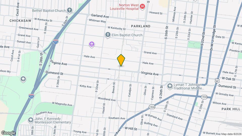 2931 Virginia Ave Map and Location Details