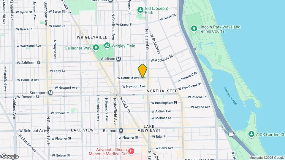 951 W Cornelia Ave, Unit 3 Mapa y Detalles de la Ubicación