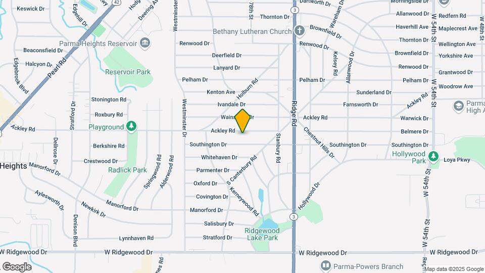 7903 Ackley Rd Map and Location Details