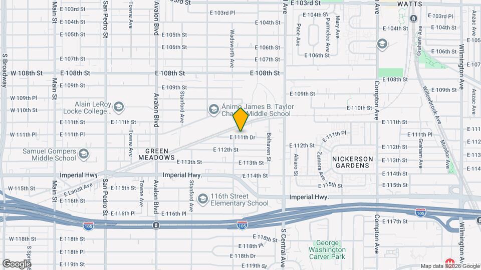 915 E 111th Dr Map and Location Details