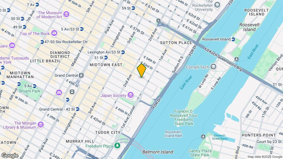 344 E 51st St Map and Location Details