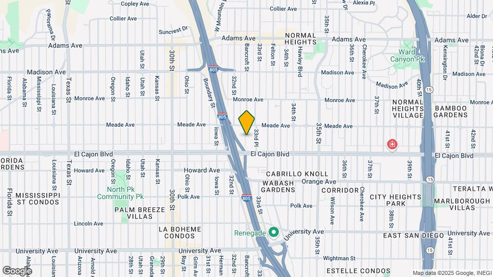 4347 Bancroft St Map and Location Details
