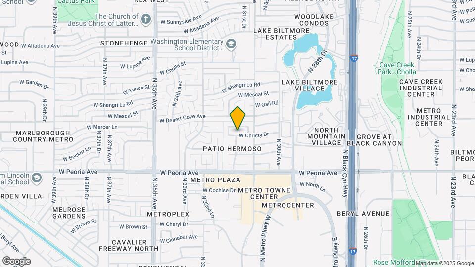 3150 W Christy Dr Map and Location Details