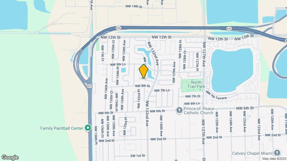 820 NW 132nd Ct Map and Location Details