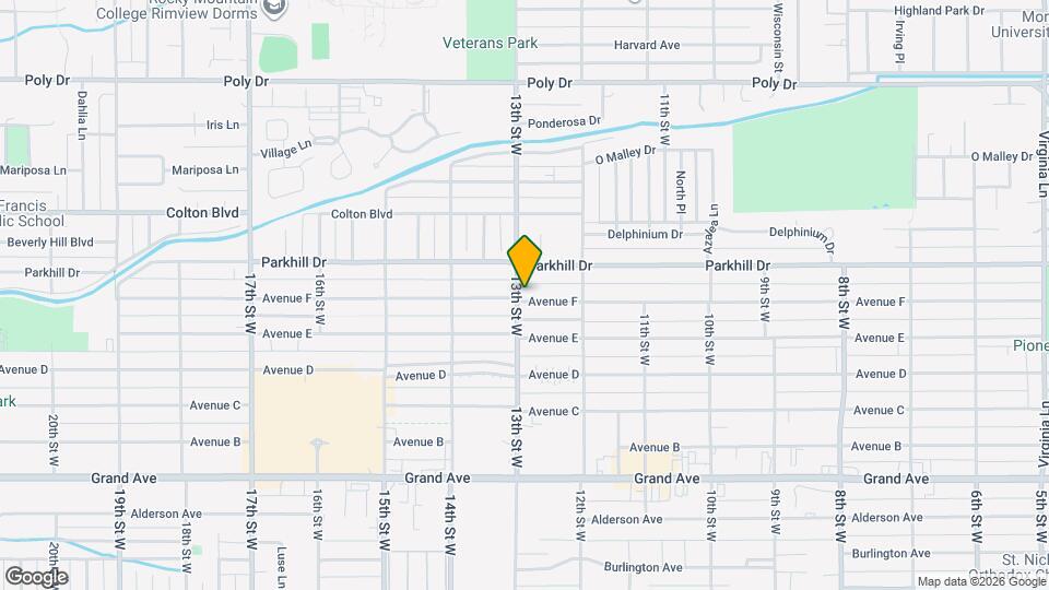 1247 Avenue F Map and Location Details