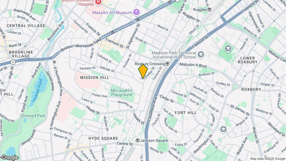 781 Parker St Map and Location Details