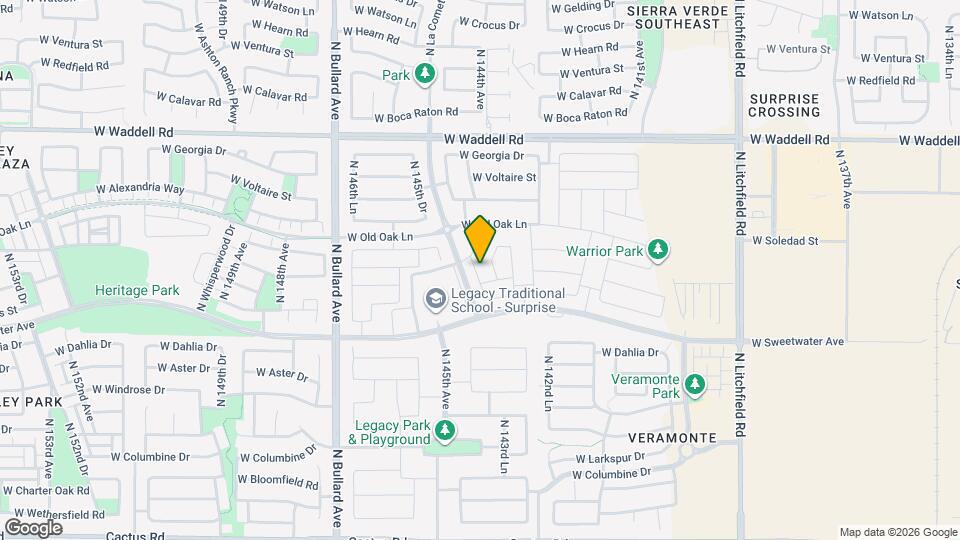 13283 N 144th Ln Map and Location Details