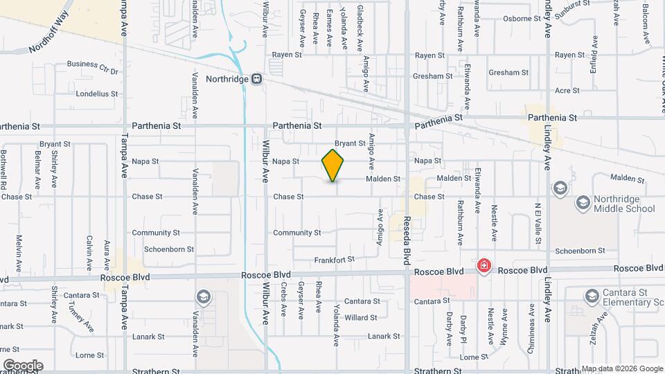 8519 Yolanda Ave Map and Location Details