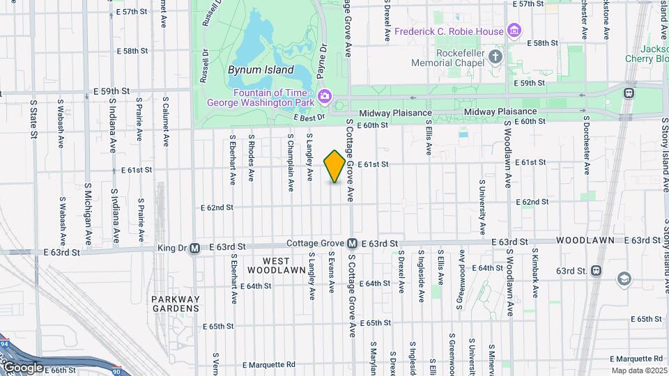 6135 S Evans Ave Map and Location Details
