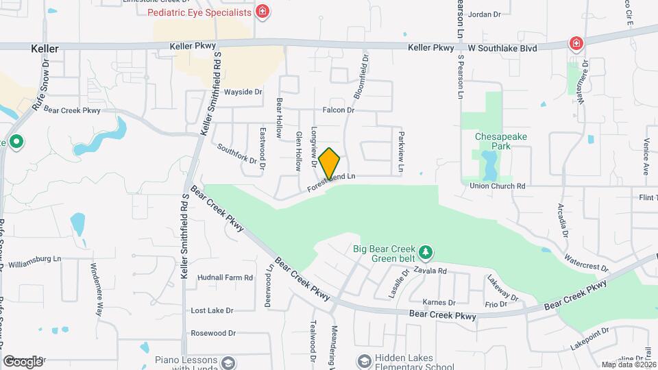 1702 Forest Bend Ln Map and Location Details